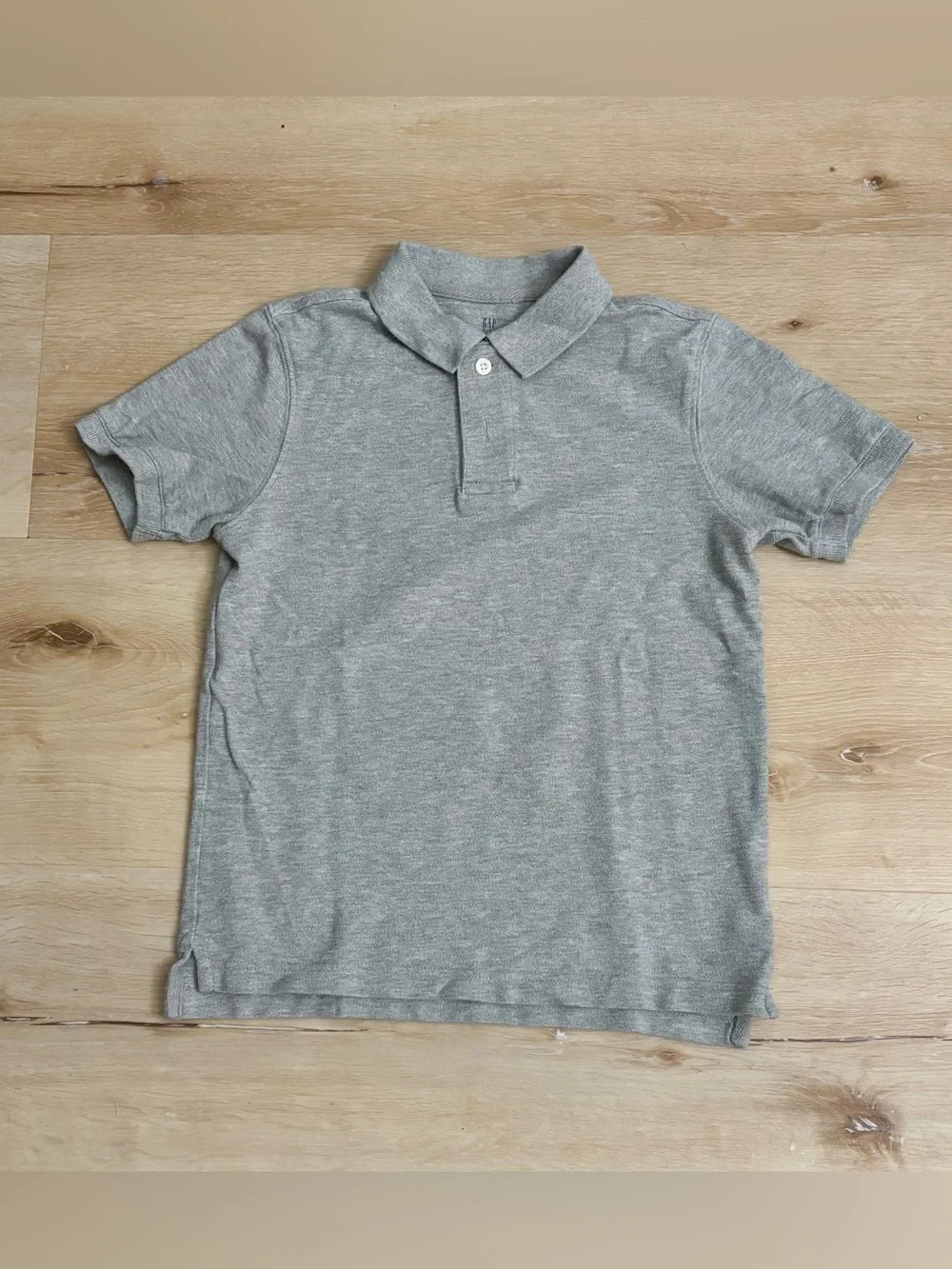 GAP Kids Short Sleeve Polo Shirt - Gray